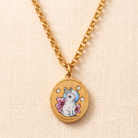 Moon Rabbit Necklace