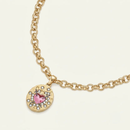 Sacred Heart Necklace pendant and chain