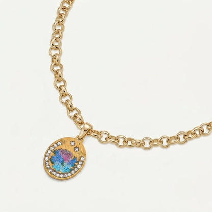 Midnight Rose Necklace pendant and chain