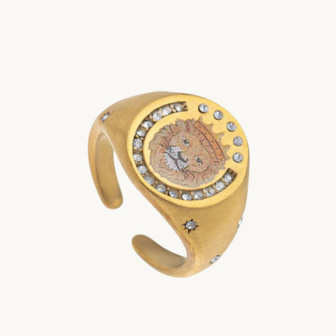 Lion Crest Ring